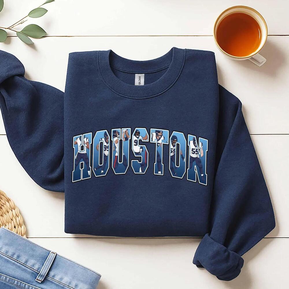 Houston Texans Football Game Day Apparel Fan Gift Crewneck Sweatshirt